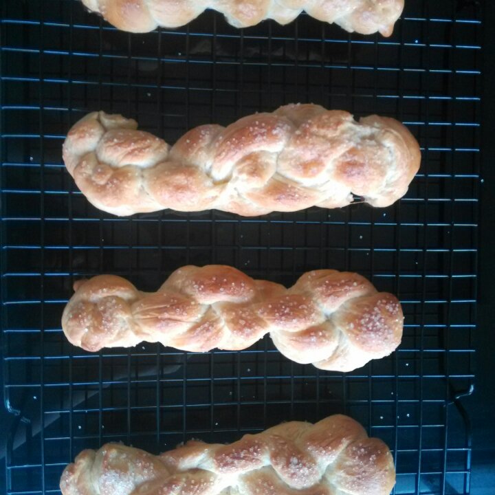 砂糖麻花面包（两股辫子）