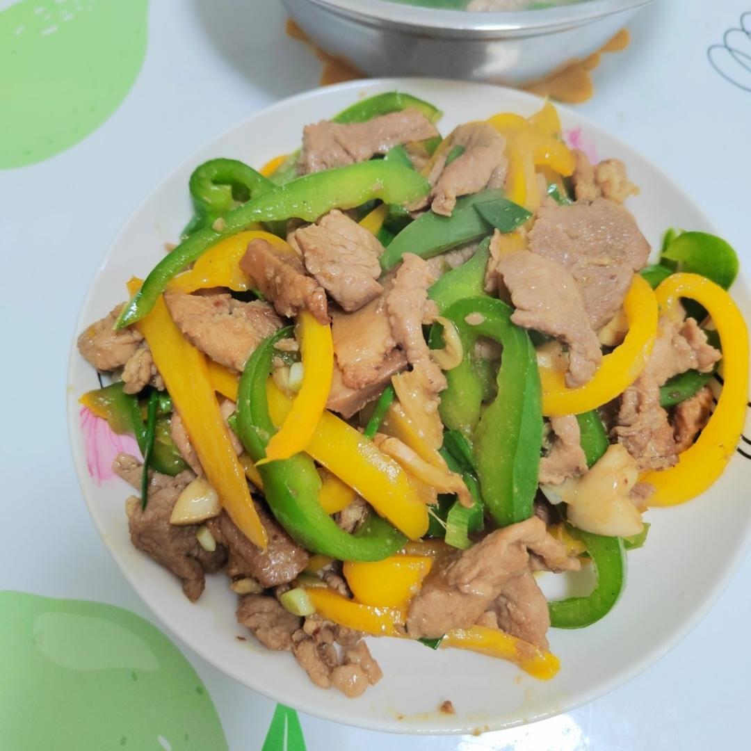 青椒炒肉丝