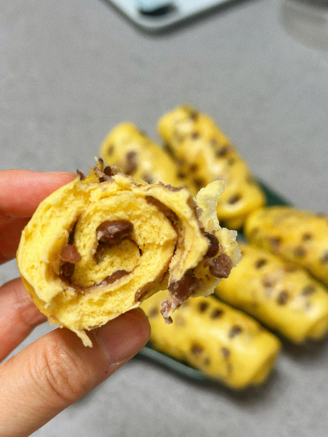 美味南瓜红豆卷，好看又好吃