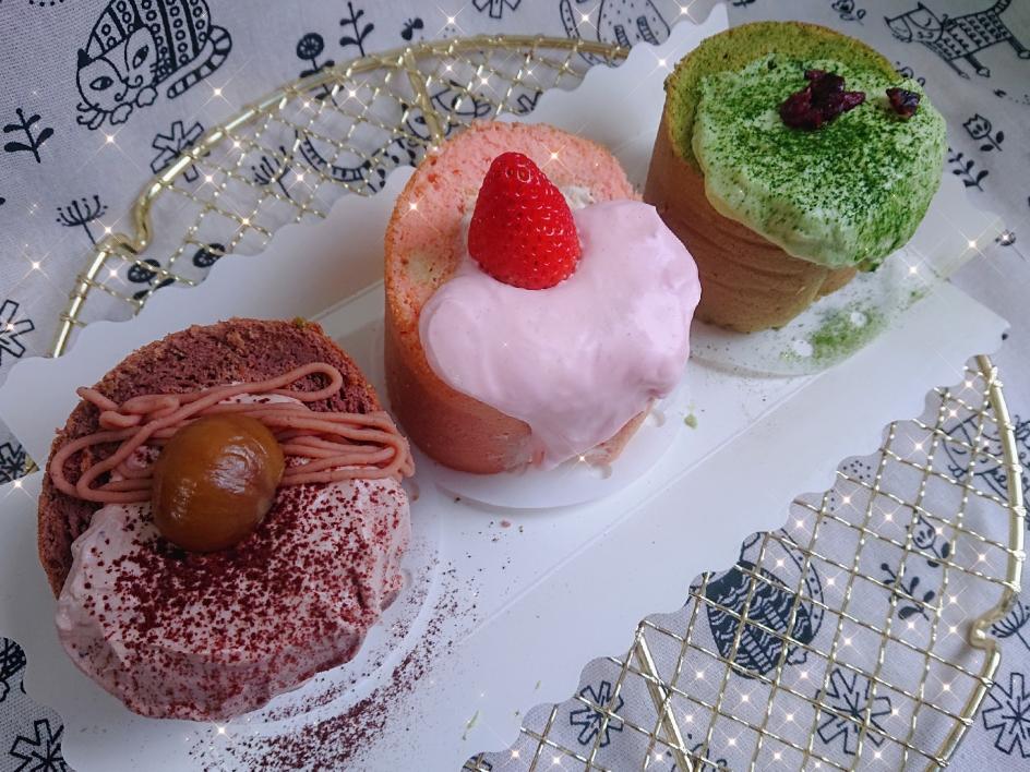 秋·三重奏奶酪奶盖蛋糕卷-可可栗子草莓抹茶蔓越莓的做法