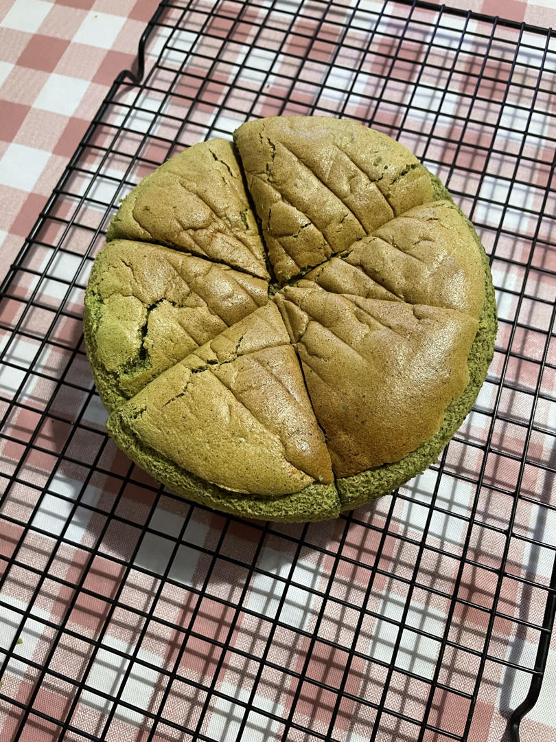 六寸抹茶戚风蛋糕