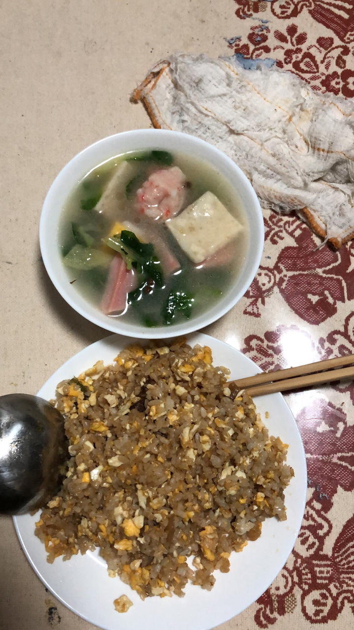 小白菜丸子汤