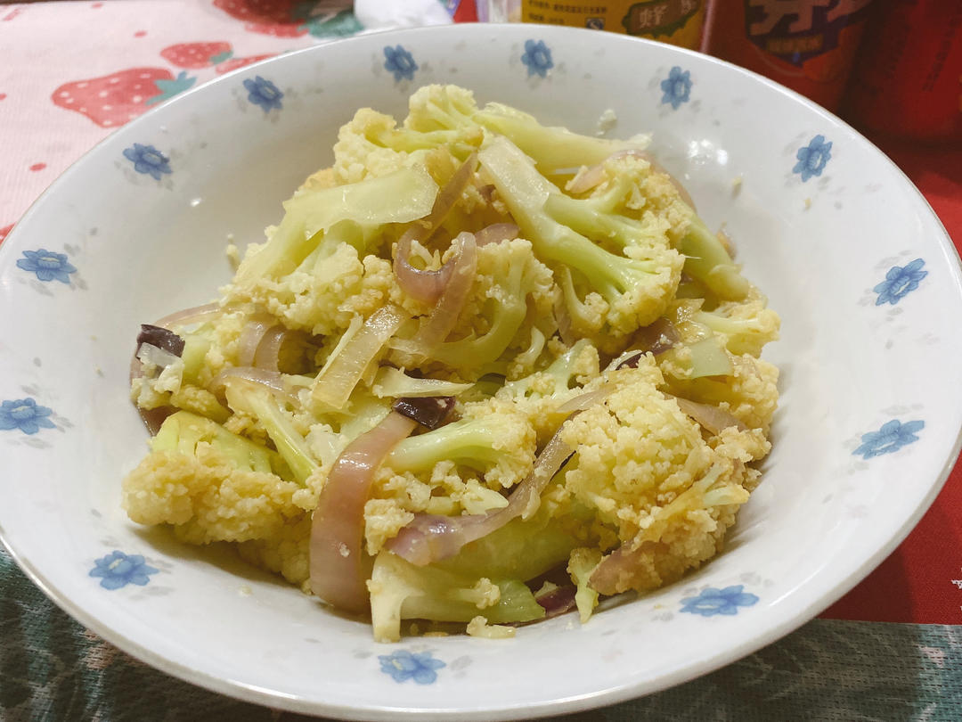 清炒花菜