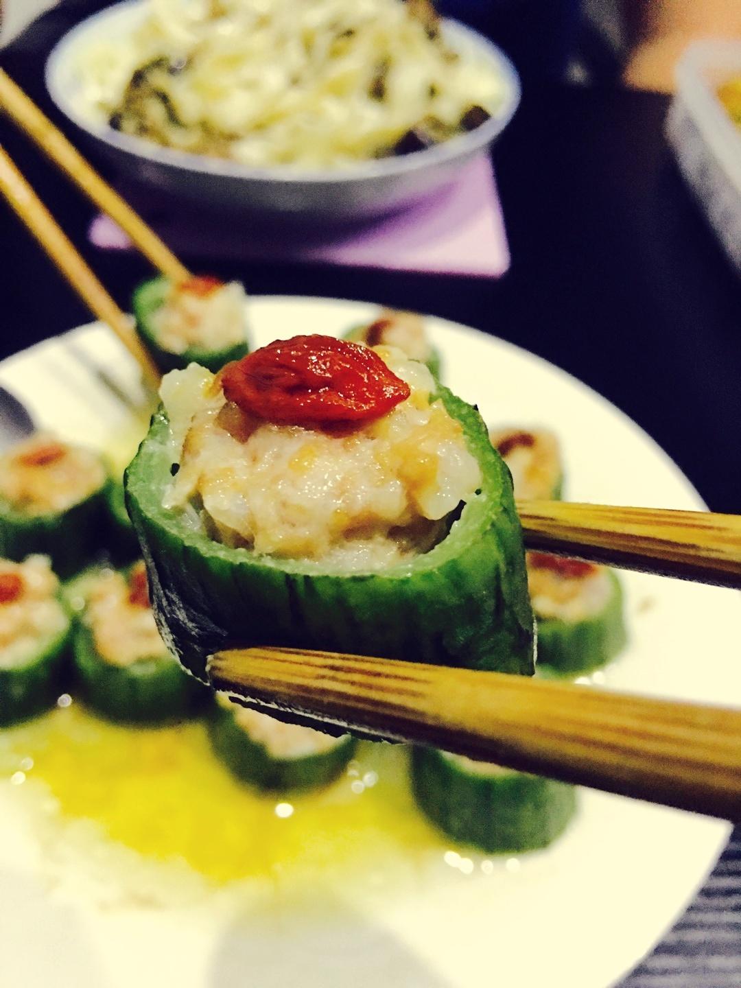 蒸肉米丝瓜的做法