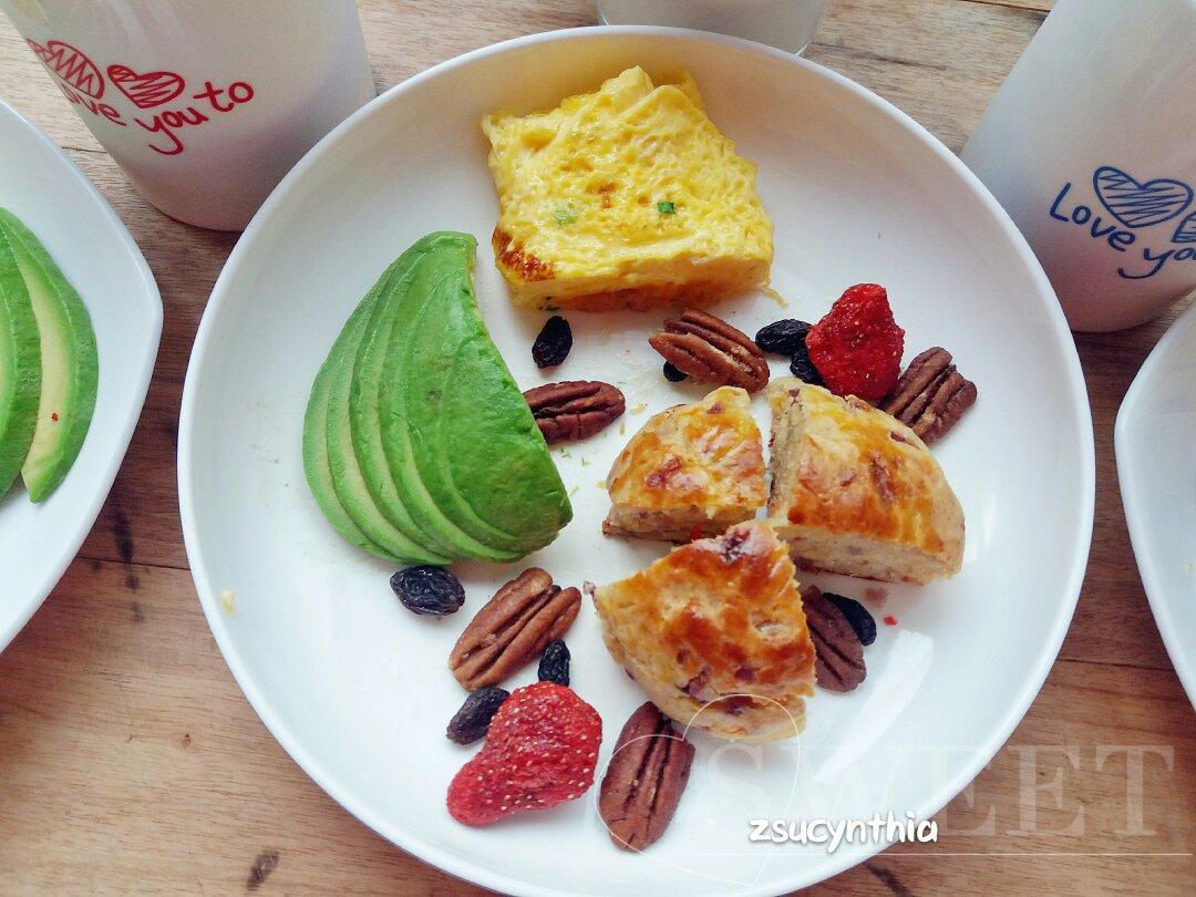 全麦咸切达洋葱土豆面包——快手司康【健康主食】