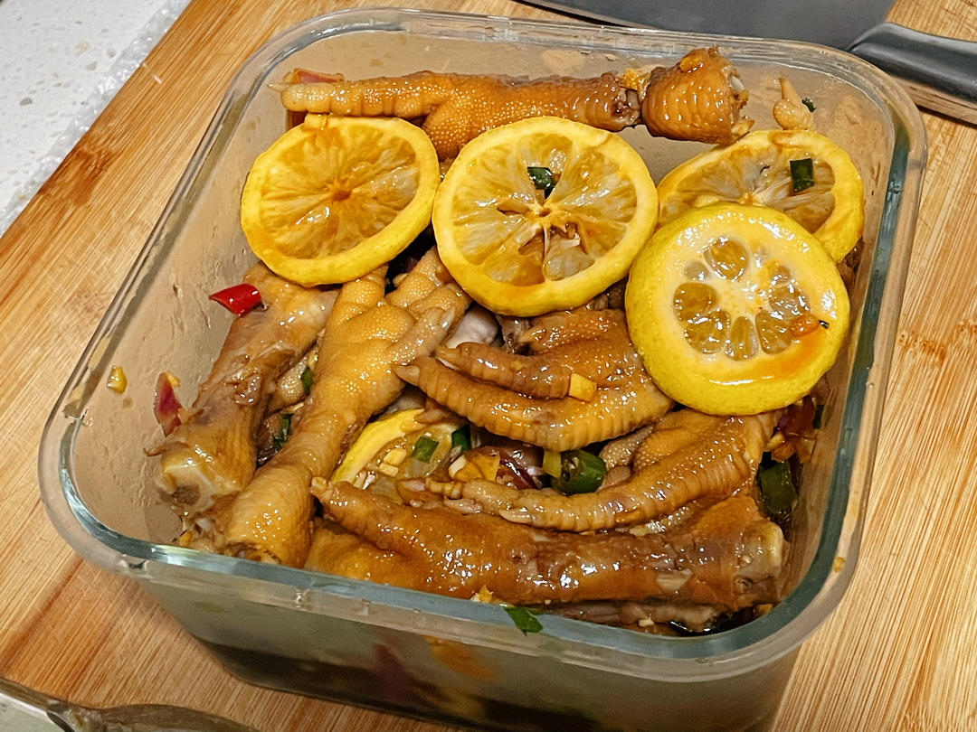 【柠檬酸辣鸡爪】自制超级无敌美味的网红鸡爪