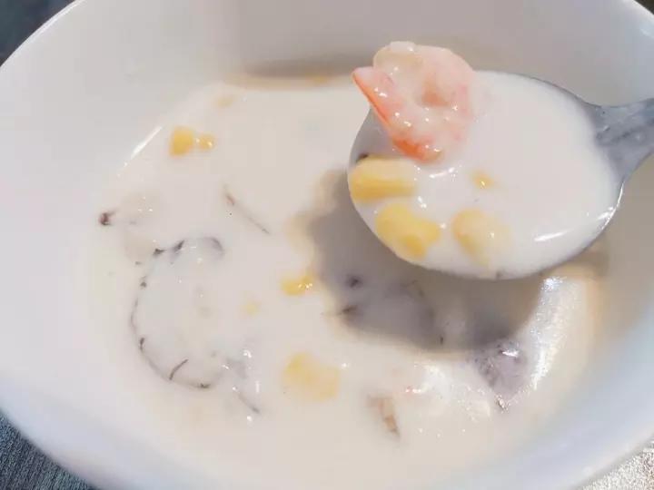 低脂奶油蘑菇汤🍄[不用黄油和奶油超简单]