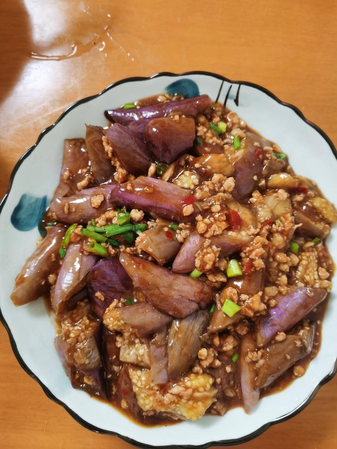 肉沫茄子(少油版)的做法