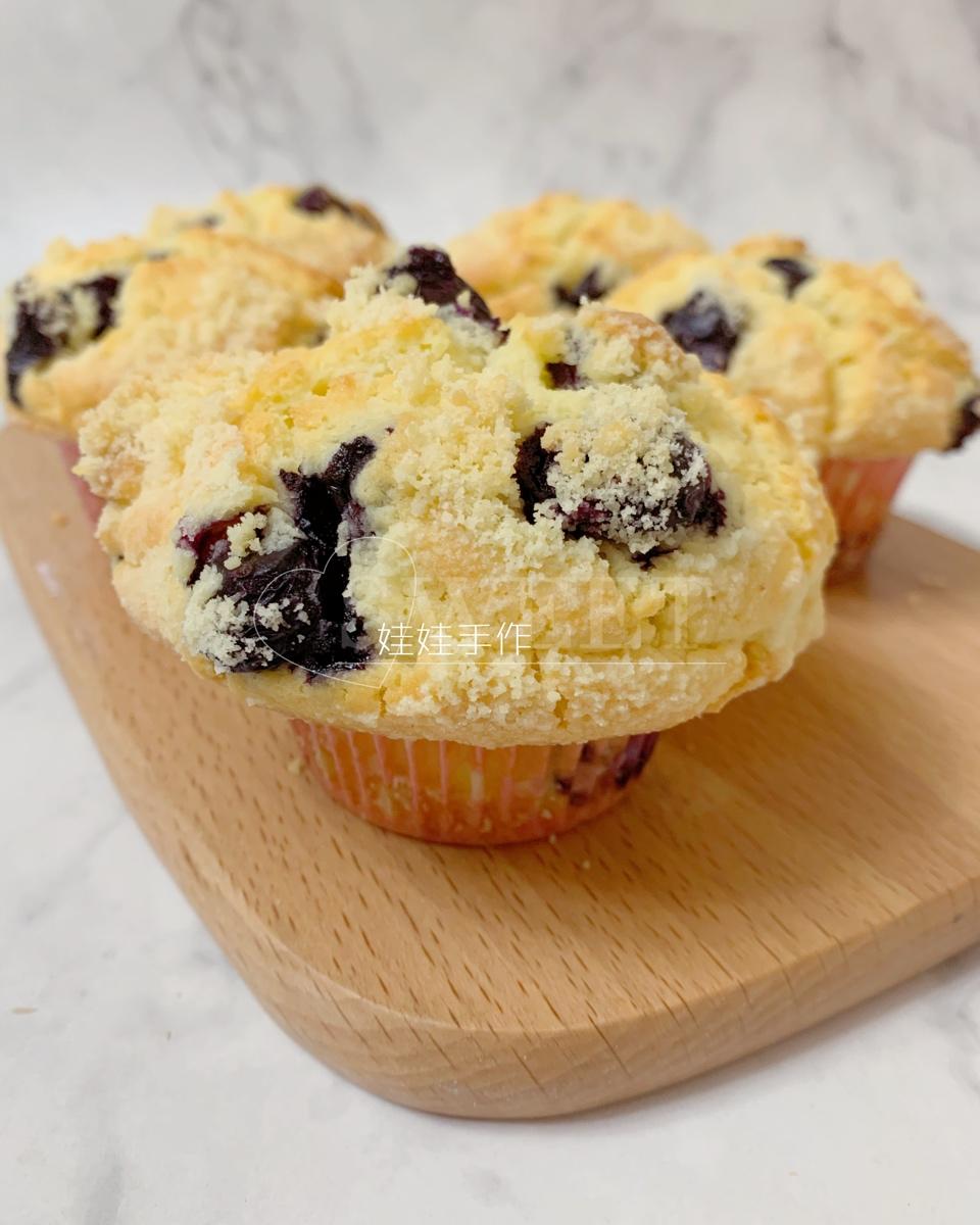 蘑菇头蓝莓麦芬