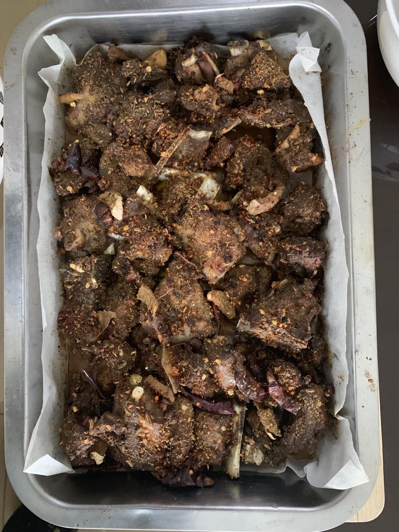 家庭烤箱烤羊排