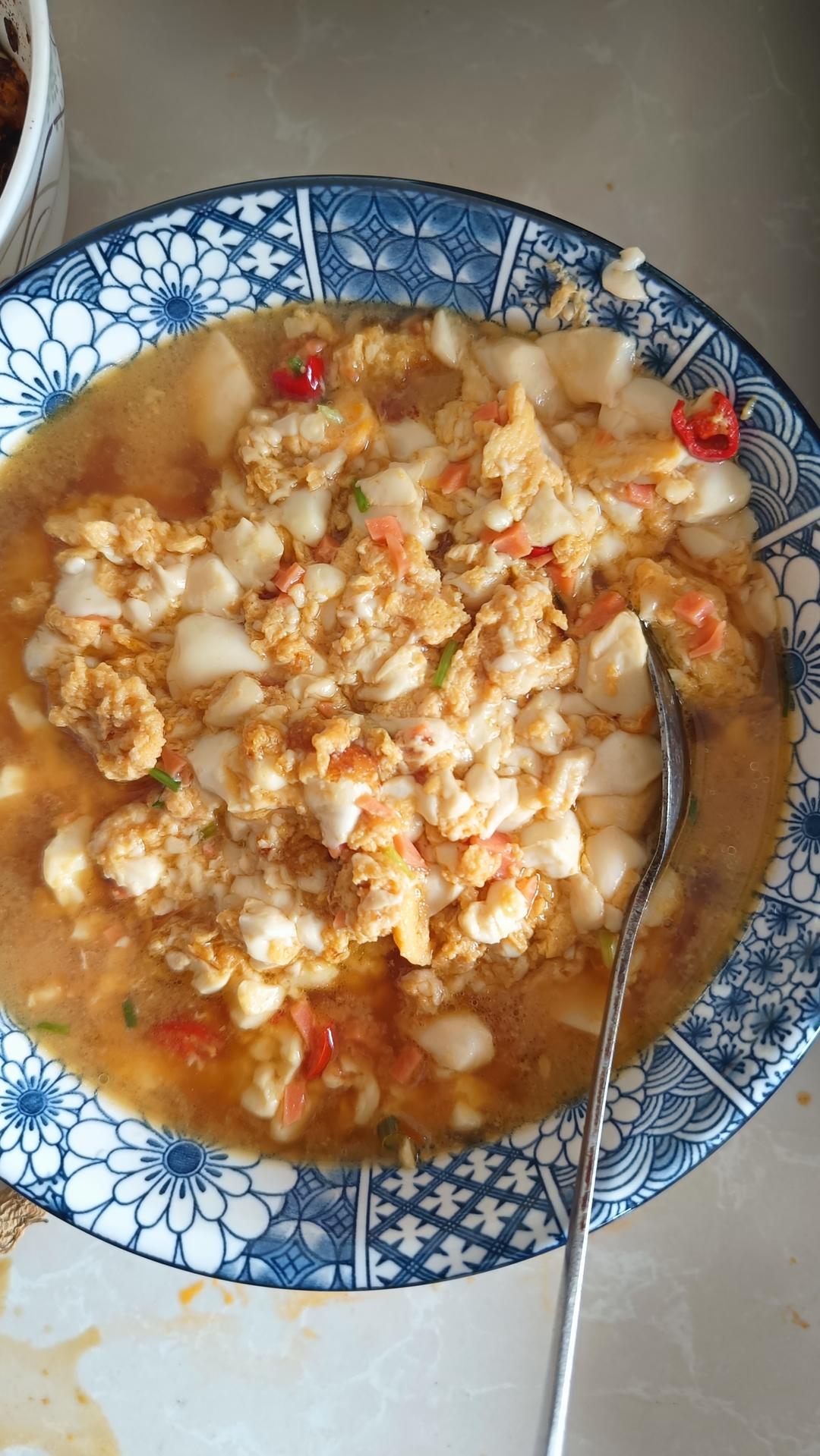 鲜嫩美味的鸡蛋抱豆腐（低卡版）