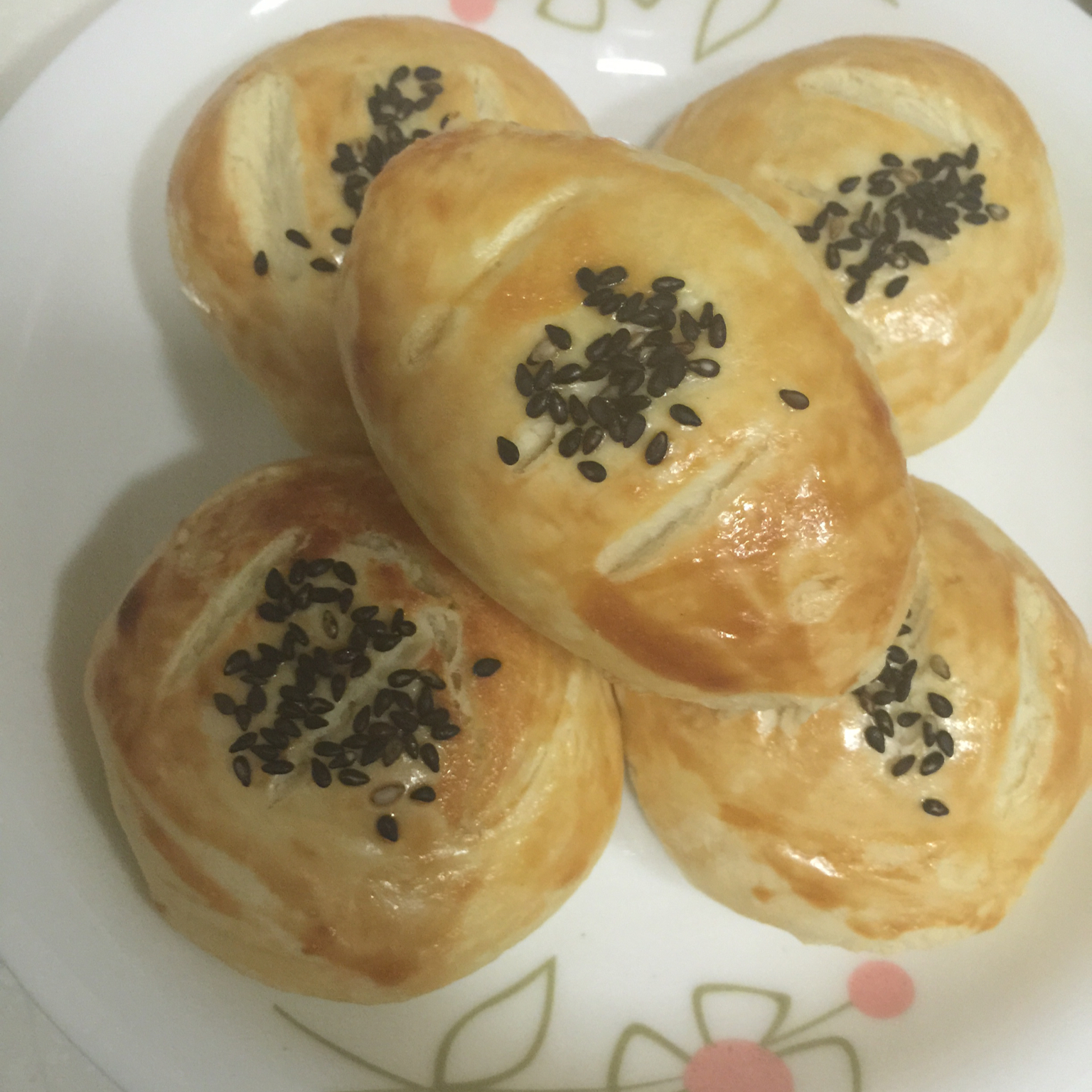 奶黄馅老婆饼（蛋糕店级）！