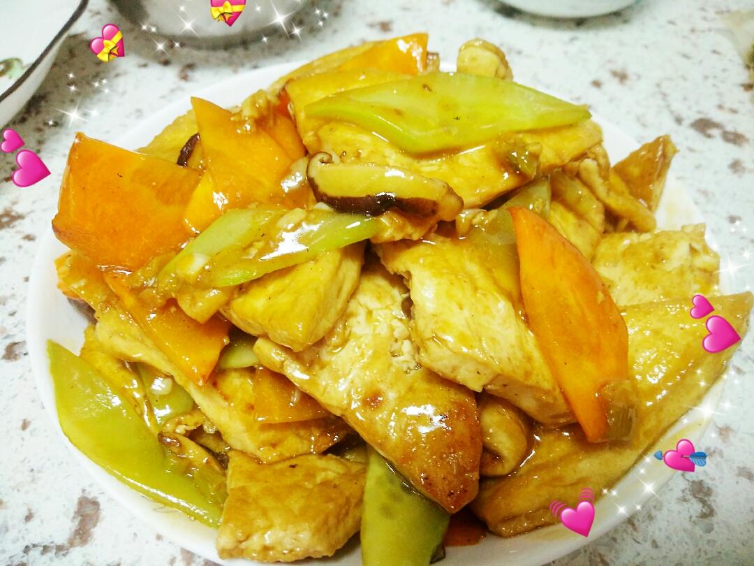 家常豆腐（素）的做法