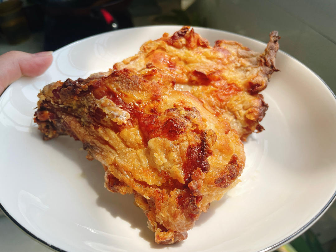 不用一滴油又鲜嫩多汁表皮酥脆的空气炸锅炸鸡腿🍗
