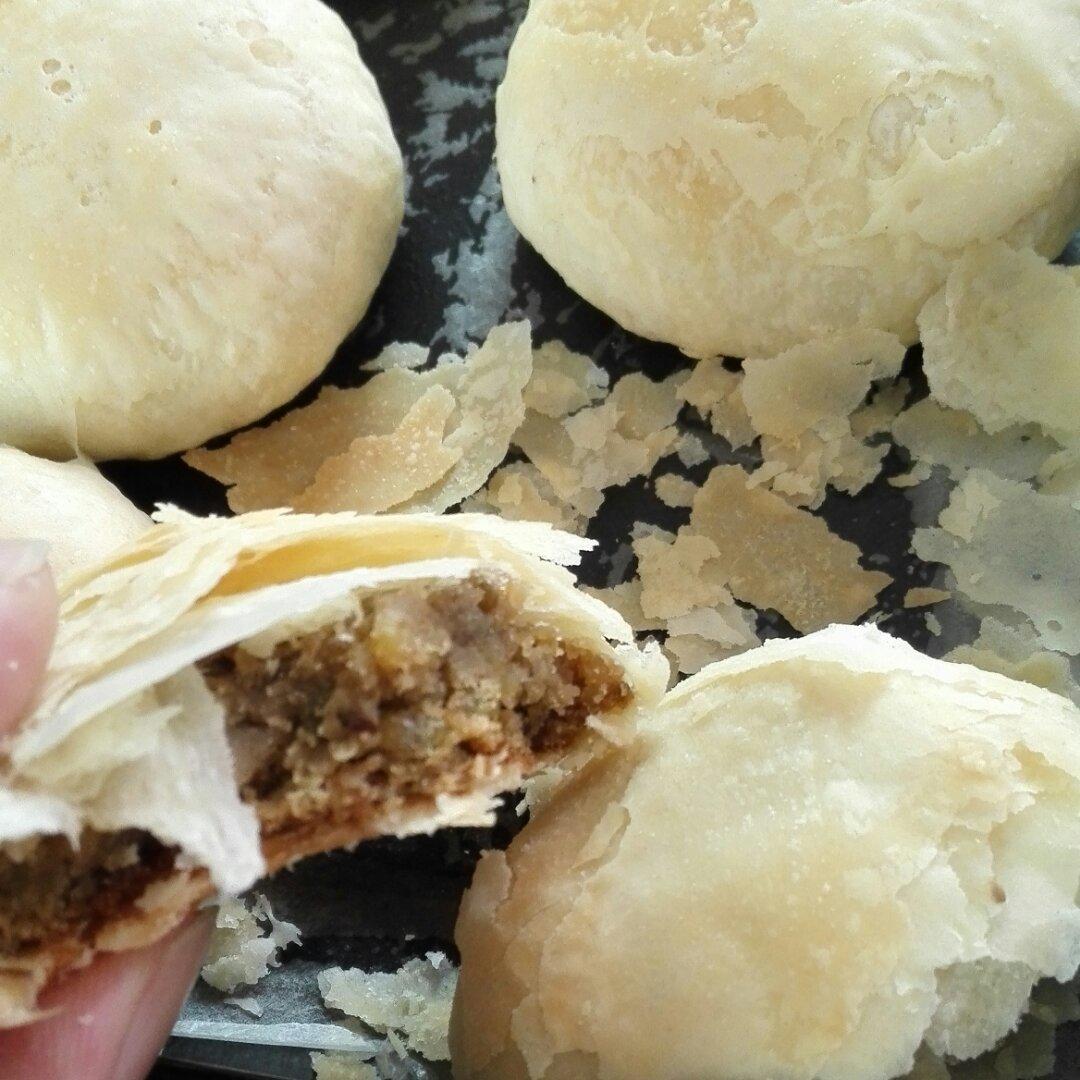 酥皮绿豆饼   酥得掉渣渣