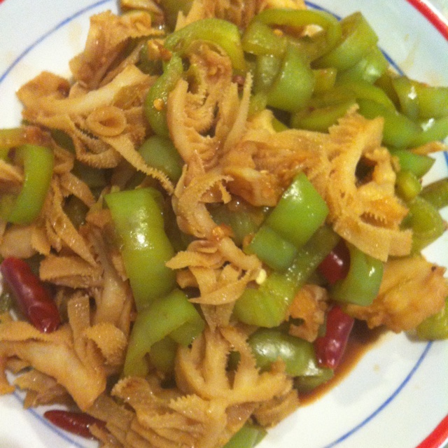 青椒炒牛肚