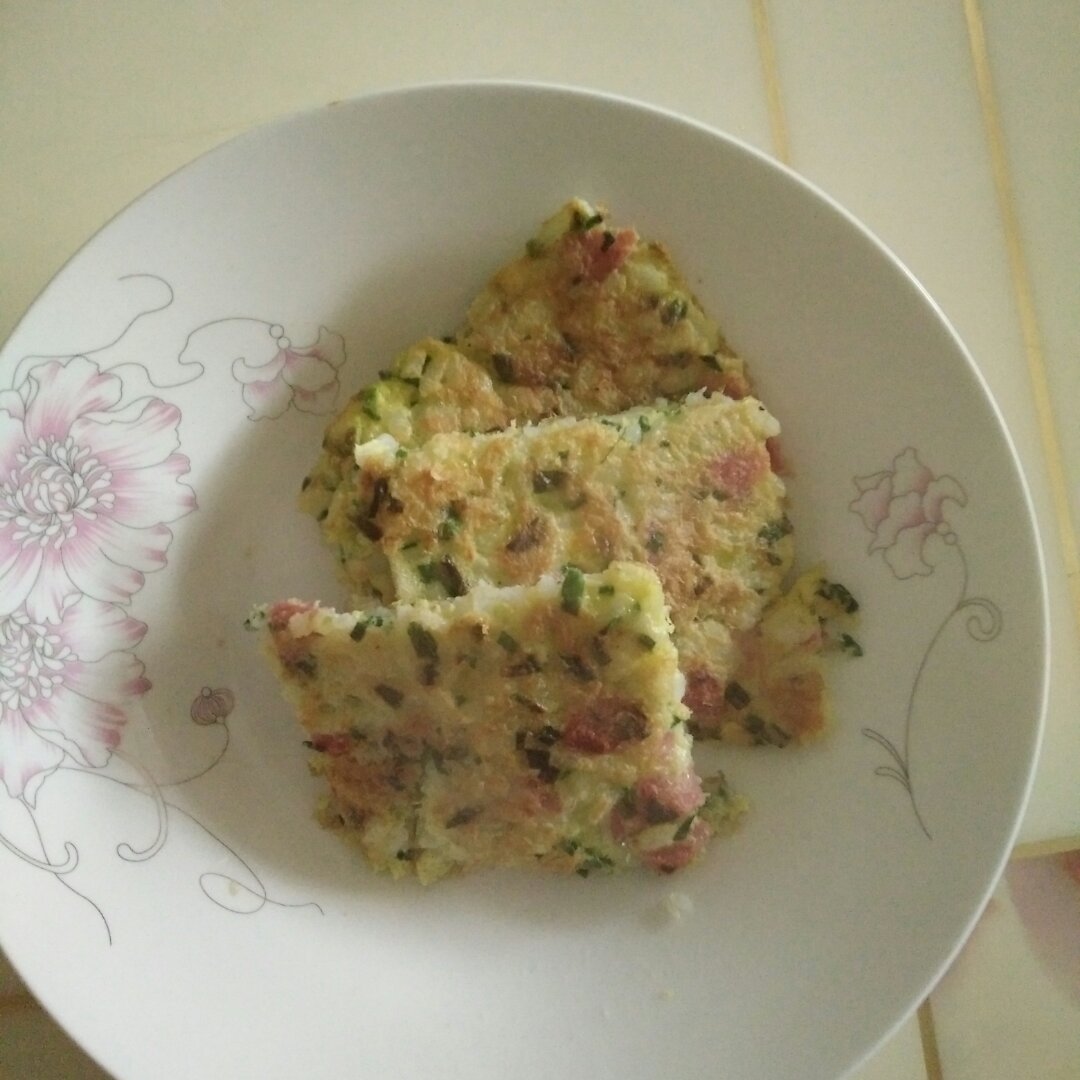 鸡蛋米饭饼——上班族快手早餐