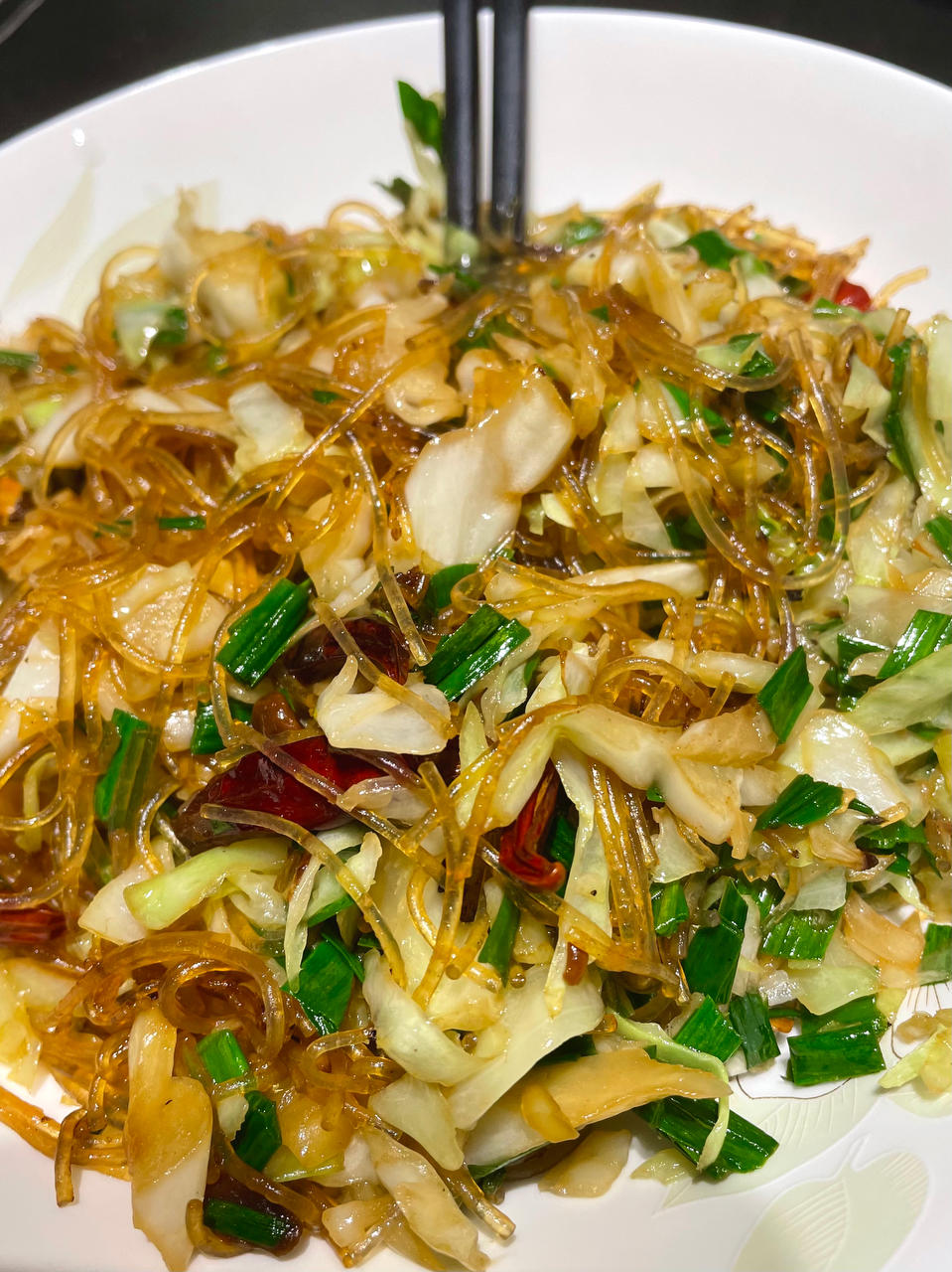 大白菜炒粉丝