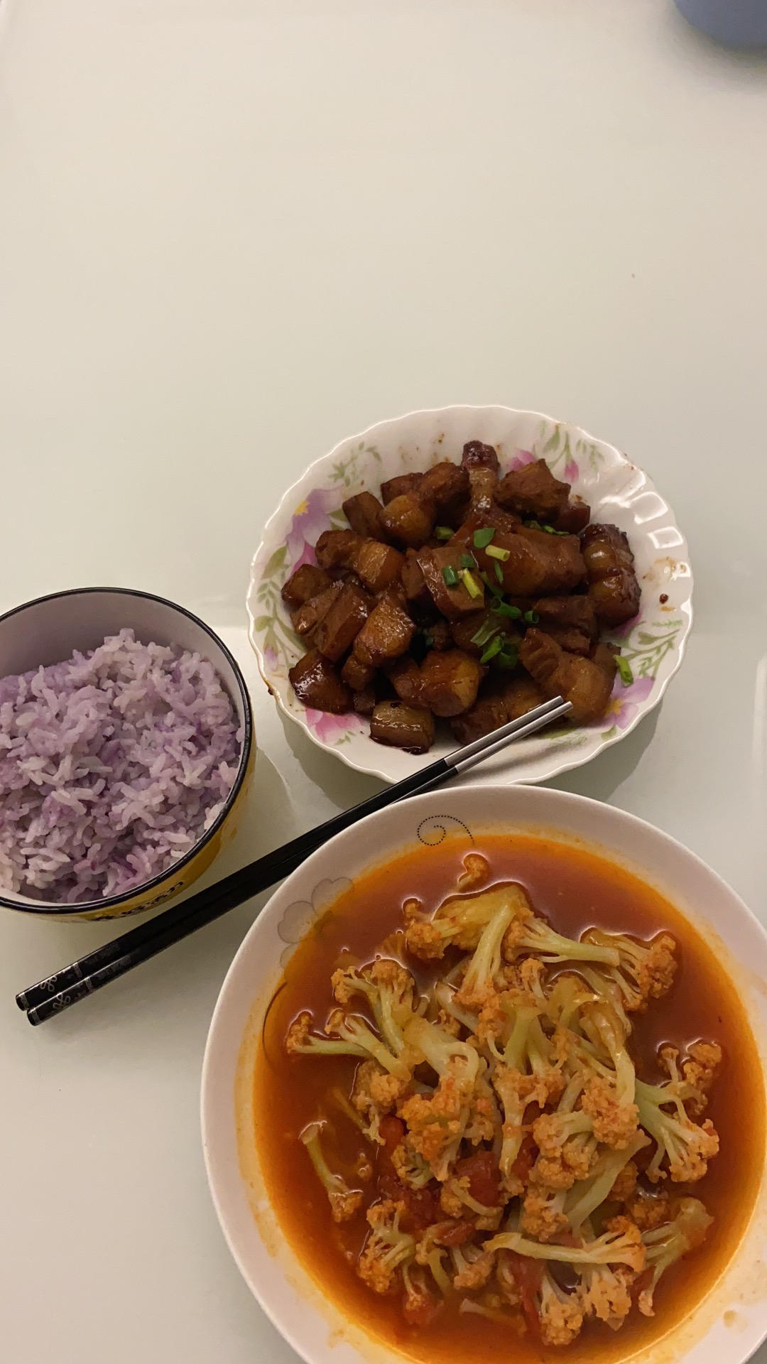 有机花菜炒西红柿