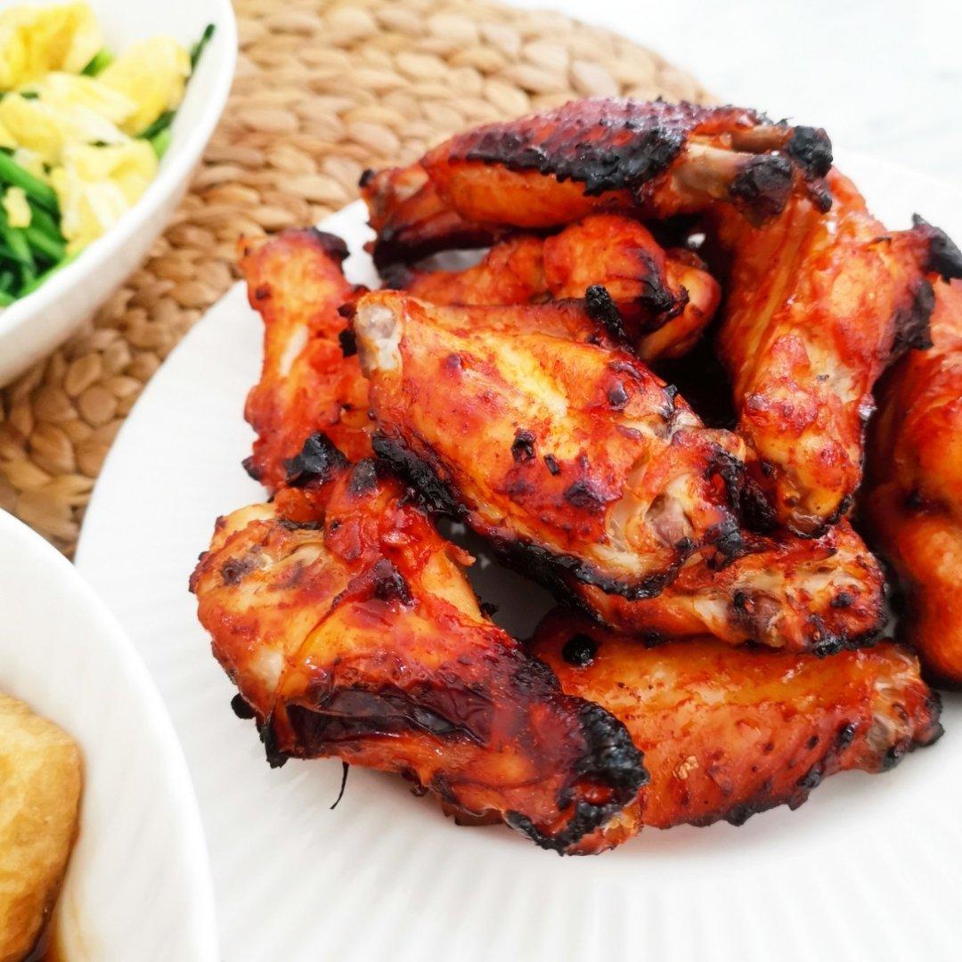 免烤箱❗️好吃到舔手指的蒜香孜然奥尔良鸡翅