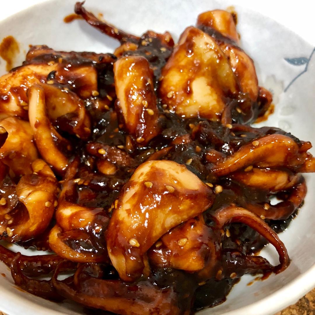 蛋总必胜做的平底锅版铁板鱿鱼