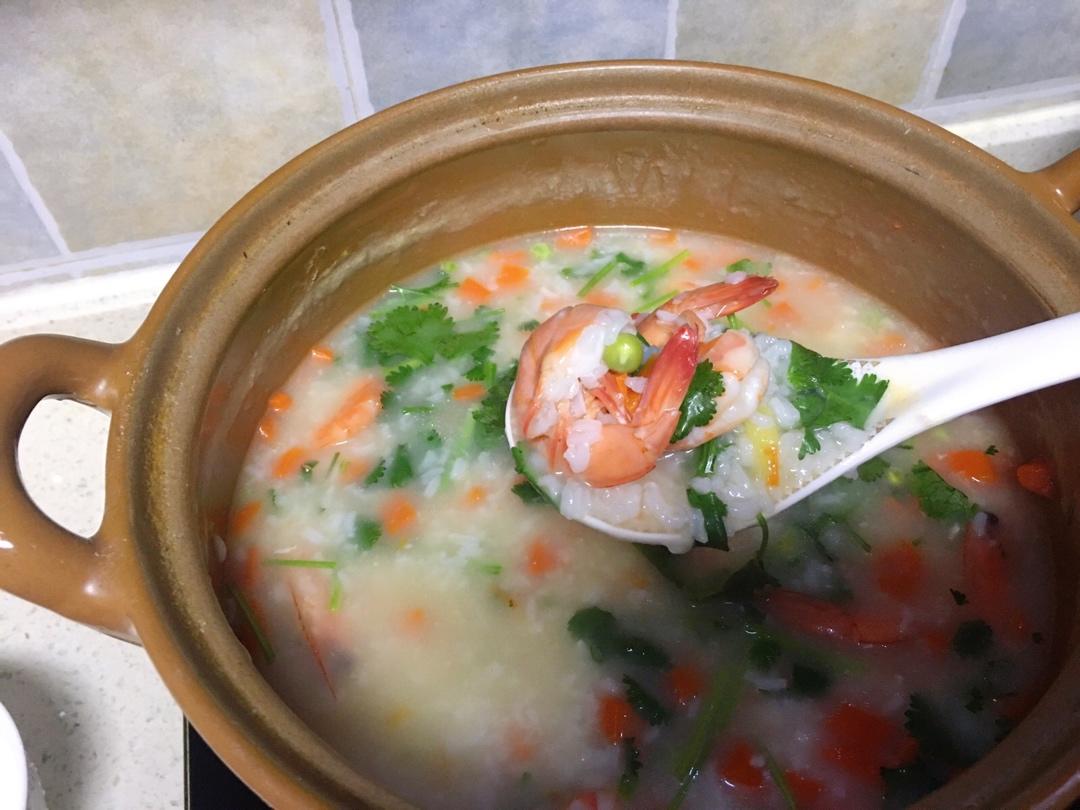 鲜虾粥家常做法