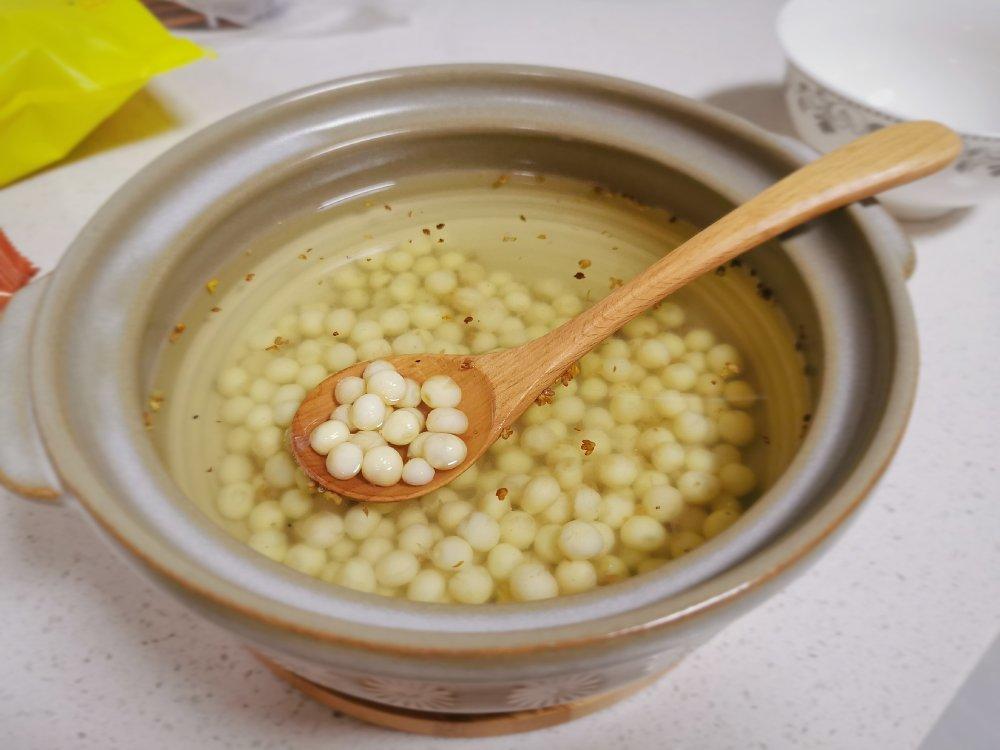 八月苏州时令美食C位🔥桂花糖水鸡头米🔥