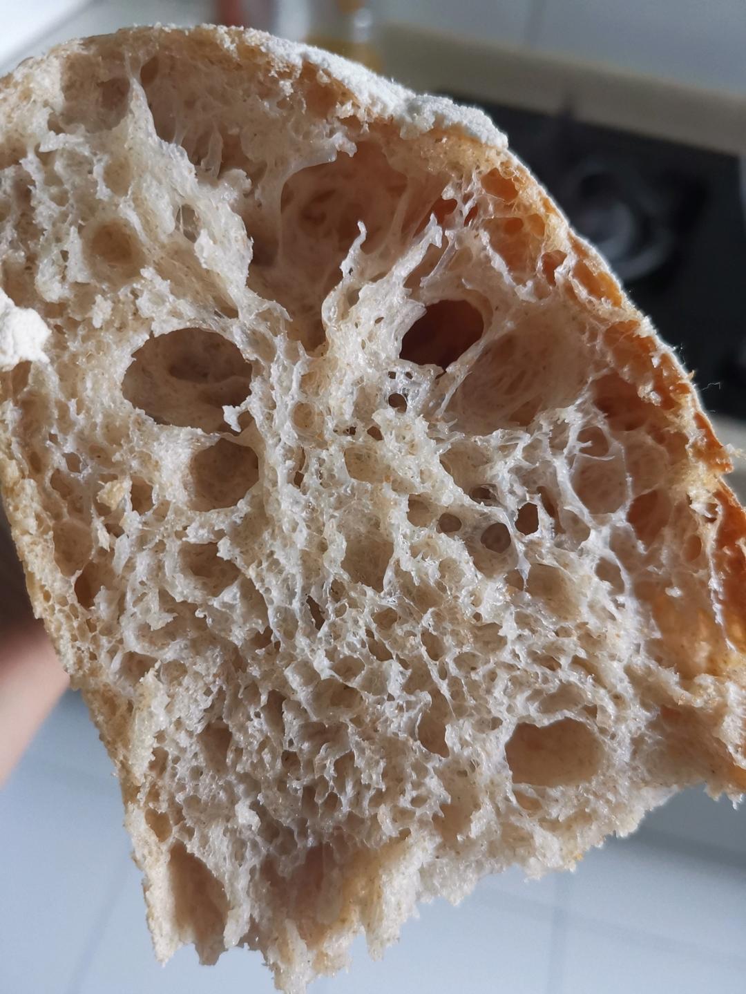 免揉欧式面包夏巴塔#含水量80%#