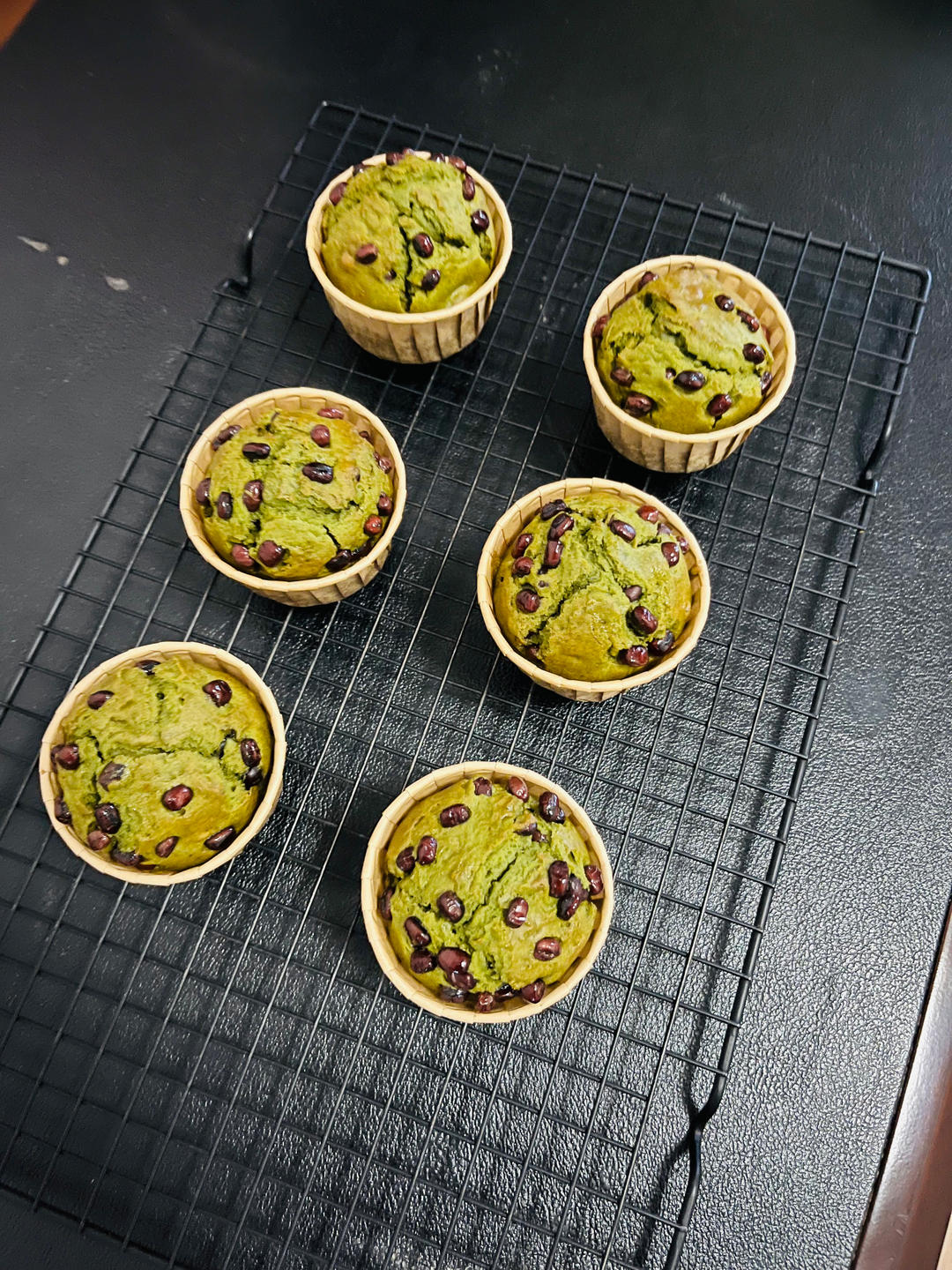 超简单的抹茶蜜豆玛芬