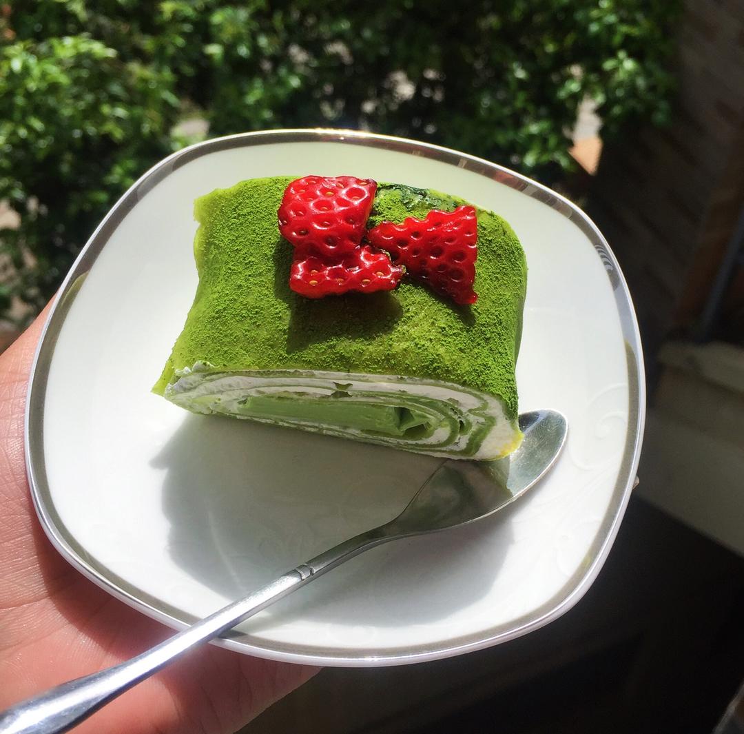抹茶奶冻毛巾卷【曼食慢语】