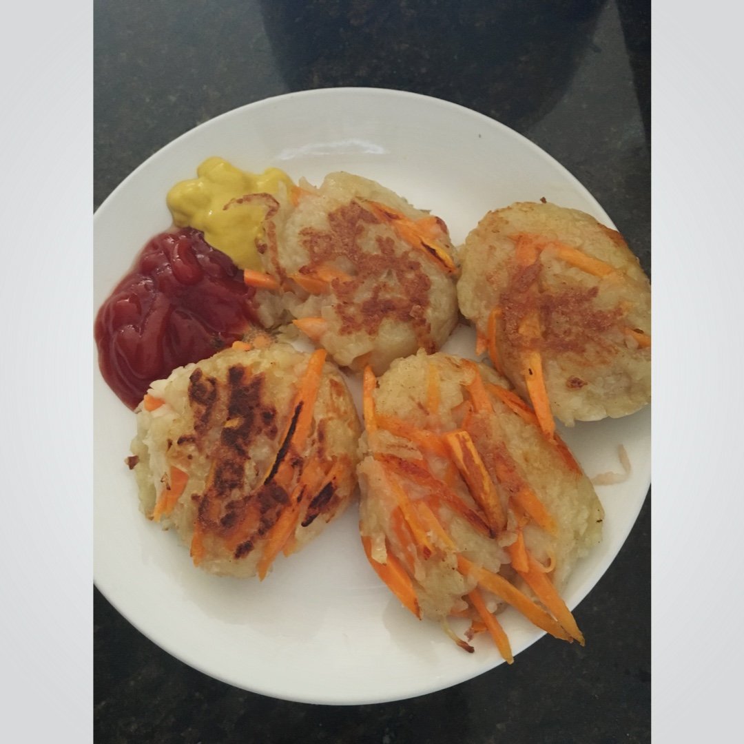 土豆胡萝卜丝煎饼