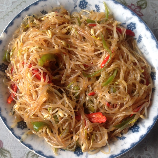 快乐-145做的凉拌粉丝绿豆芽