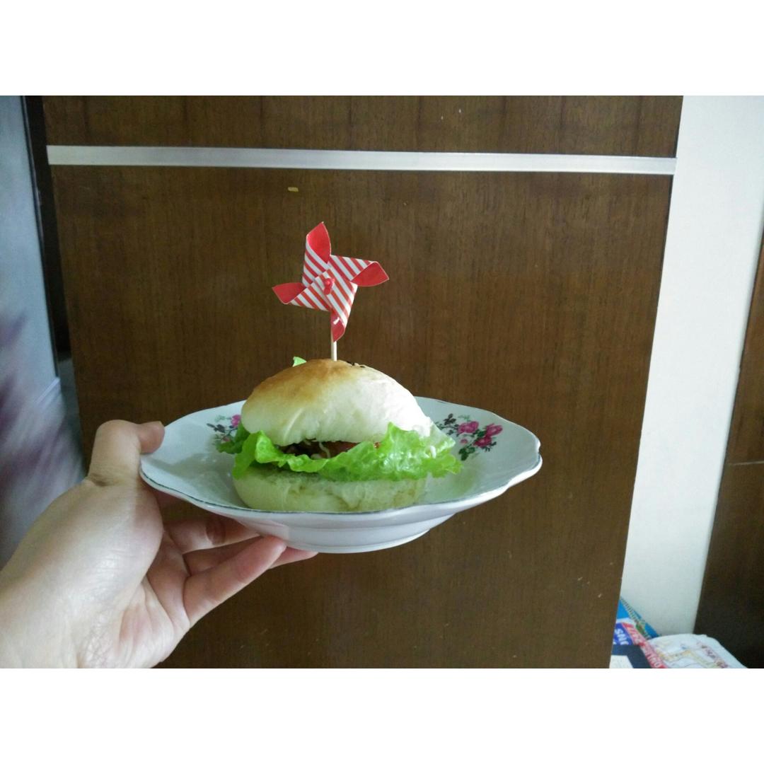自制营养肉饼汉堡包