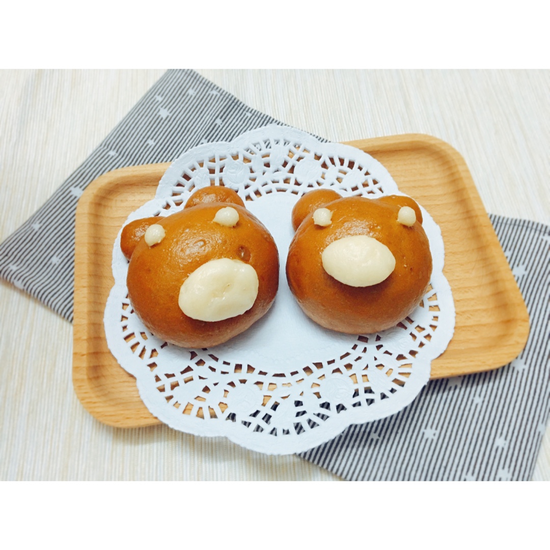 宝宝最爱吃——小熊红糖馒头 （8个月以上）