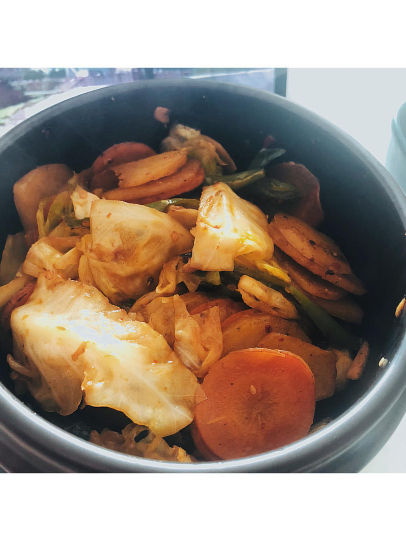 干锅土豆包心菜