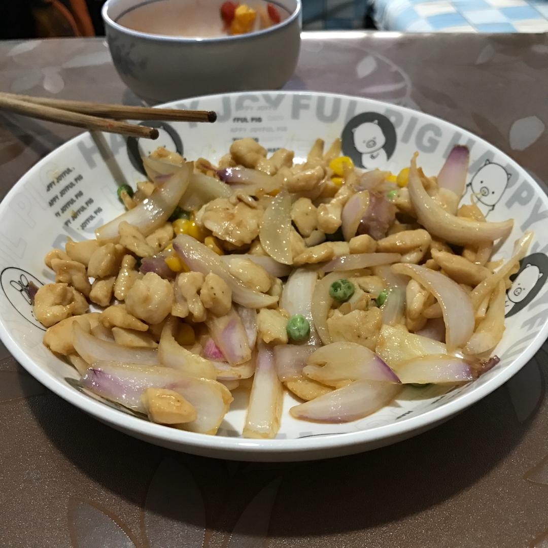 洋葱炒鸡胸肉