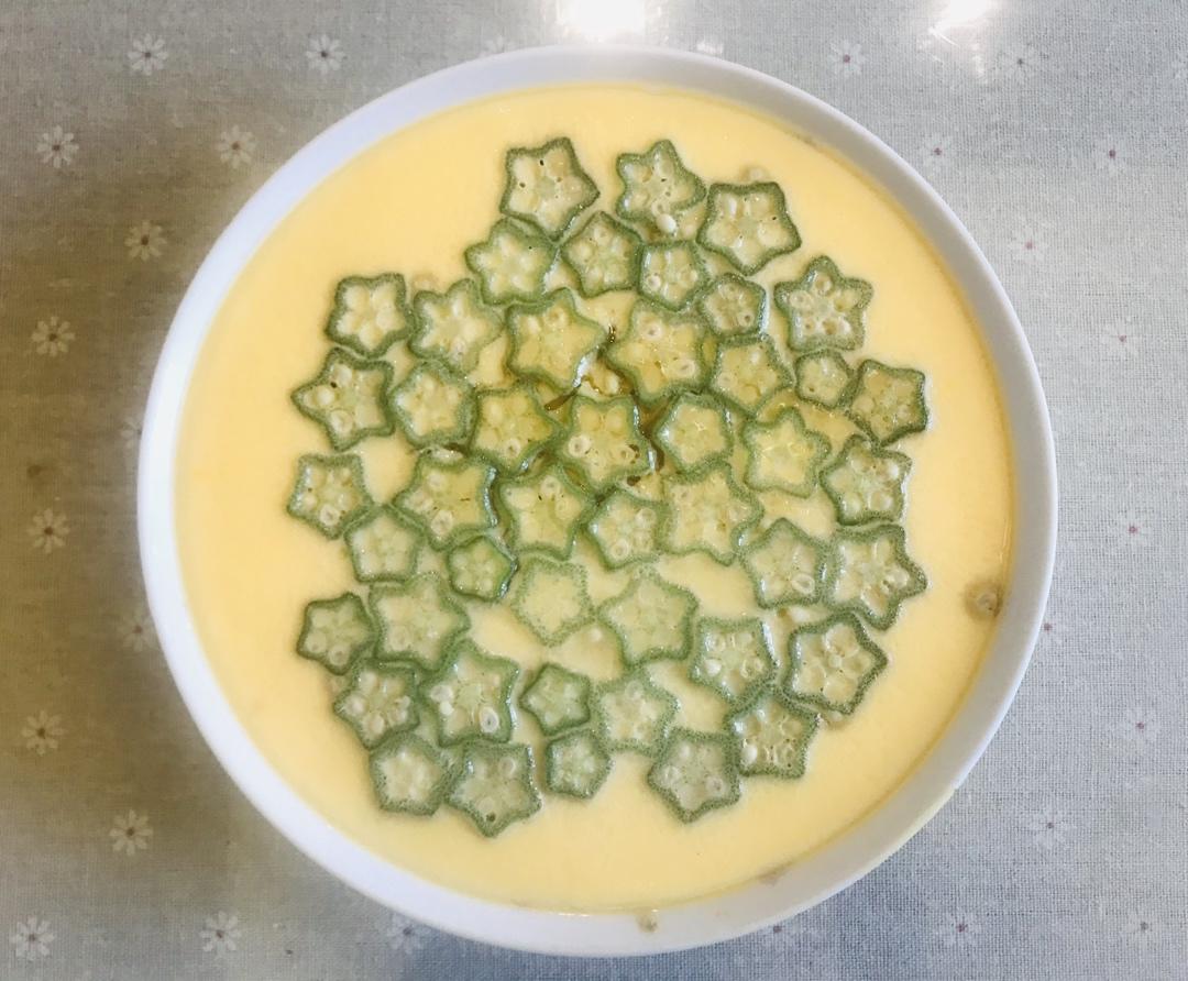 颜值控-做一朵开在碗里的花秋葵蒸水蛋