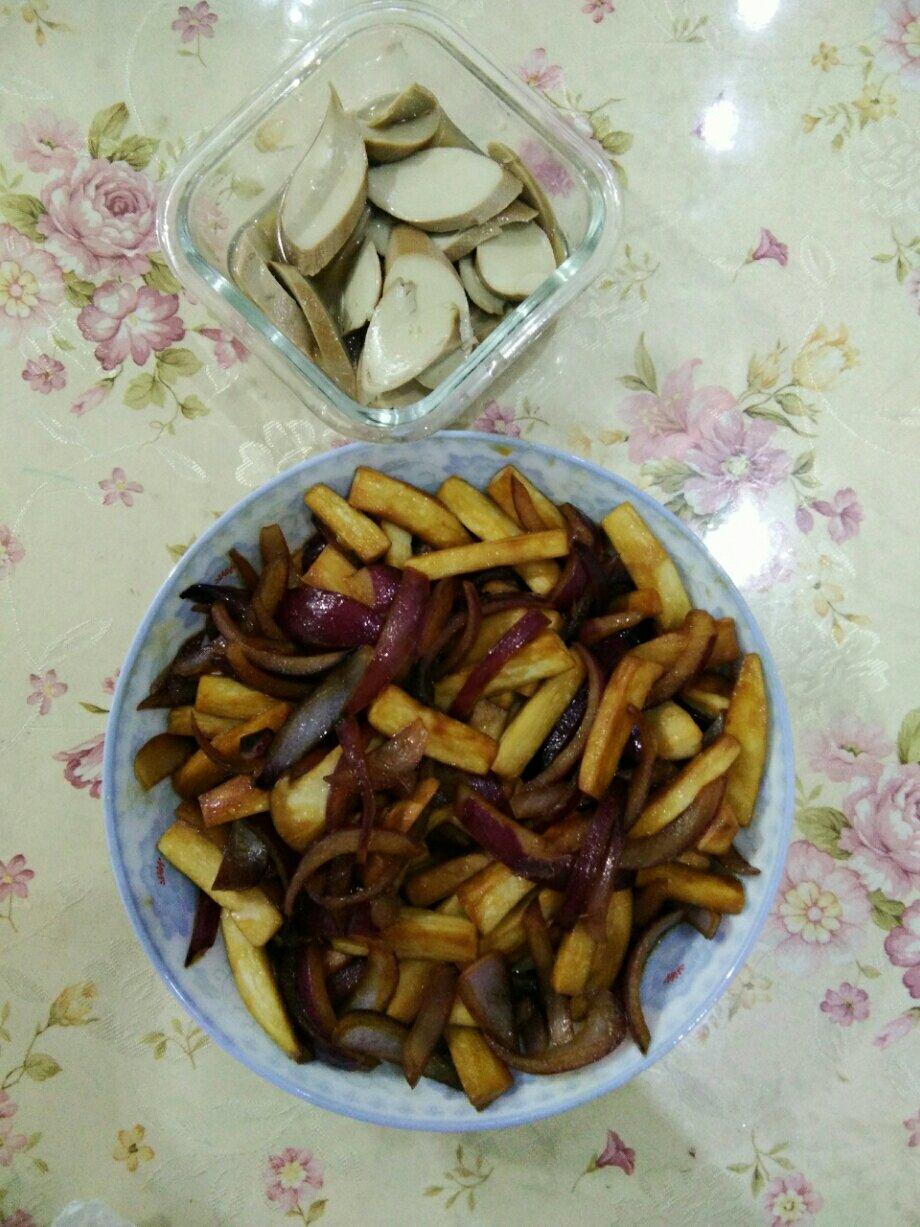 洋葱遇到杏鲍菇