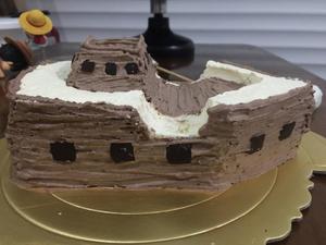 海盗船蛋糕的做法 步骤5