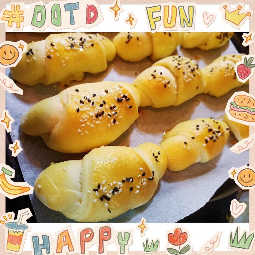 😻色香诱人🐮奶香牛角包🥐