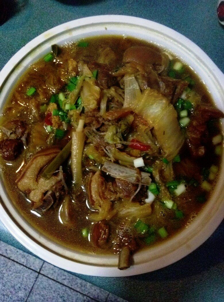 羊肉白菜粉丝煲