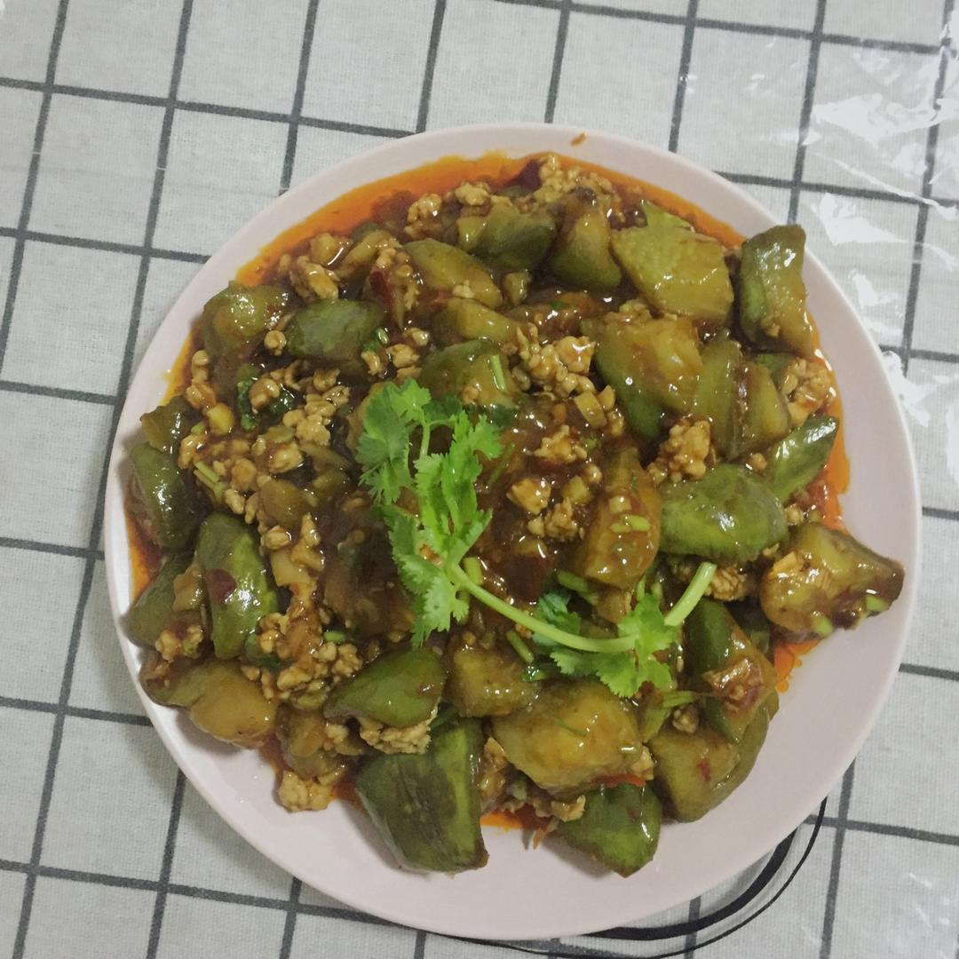 红烧肉沫茄子