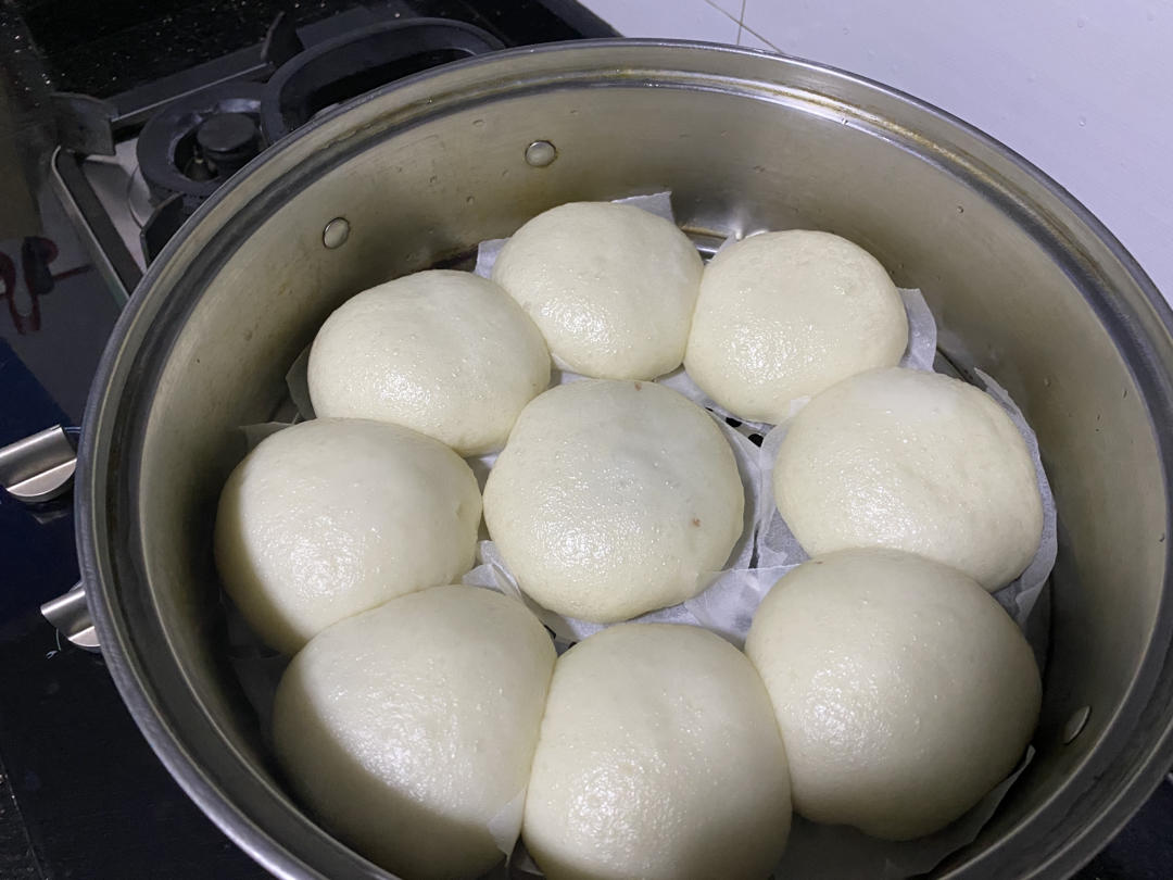 超好吃有豆豆的豆沙包，一次发酵（红豆包）