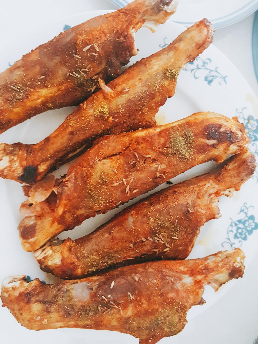 家庭烤箱版烤带肉羊棒骨