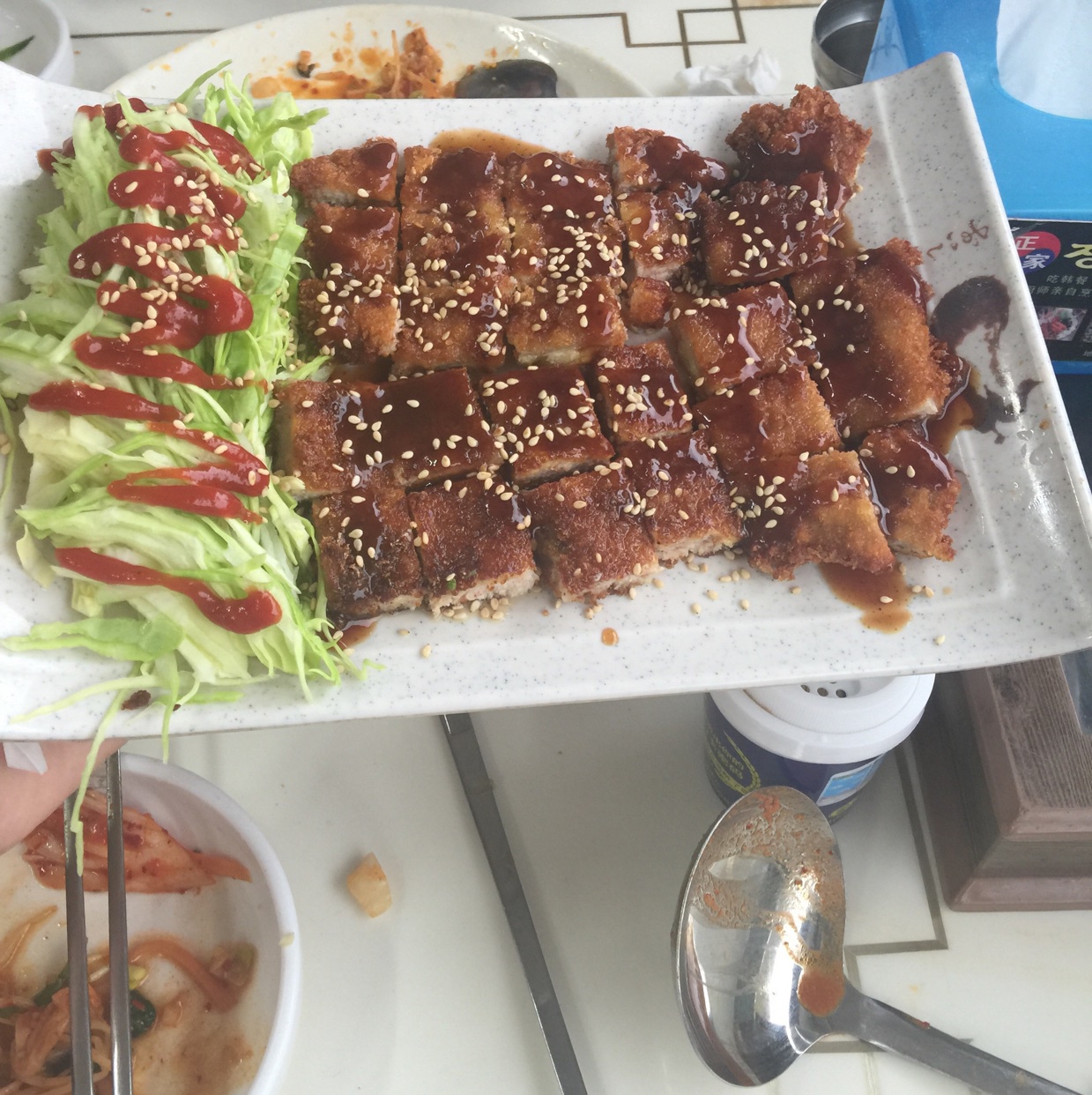 旅行中的美味。