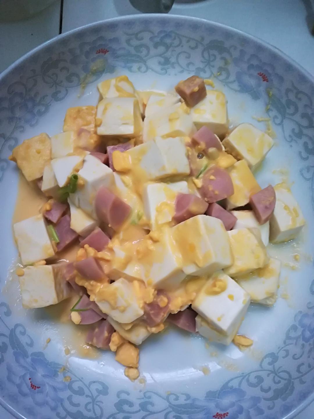 老丁的私房菜-蟹黄豆腐