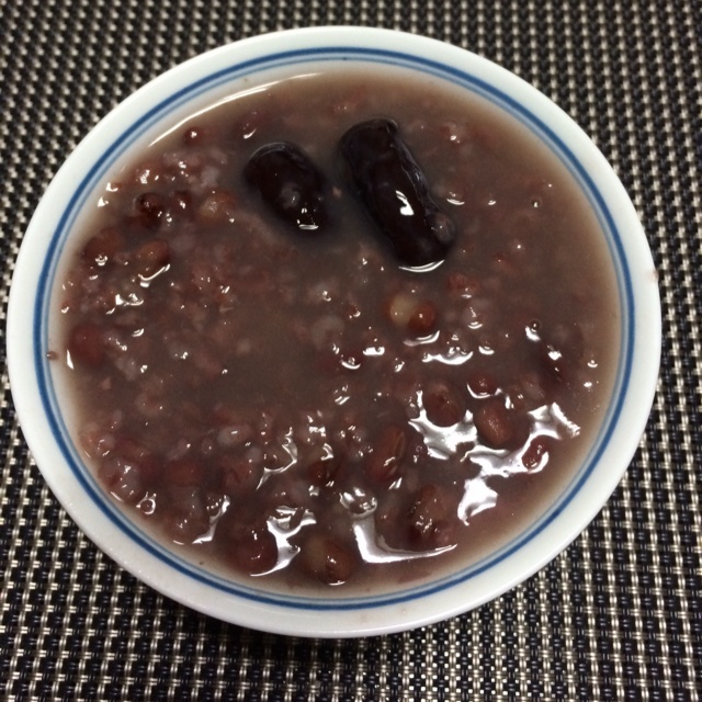 感触的情书做的红豆糯米红枣粥