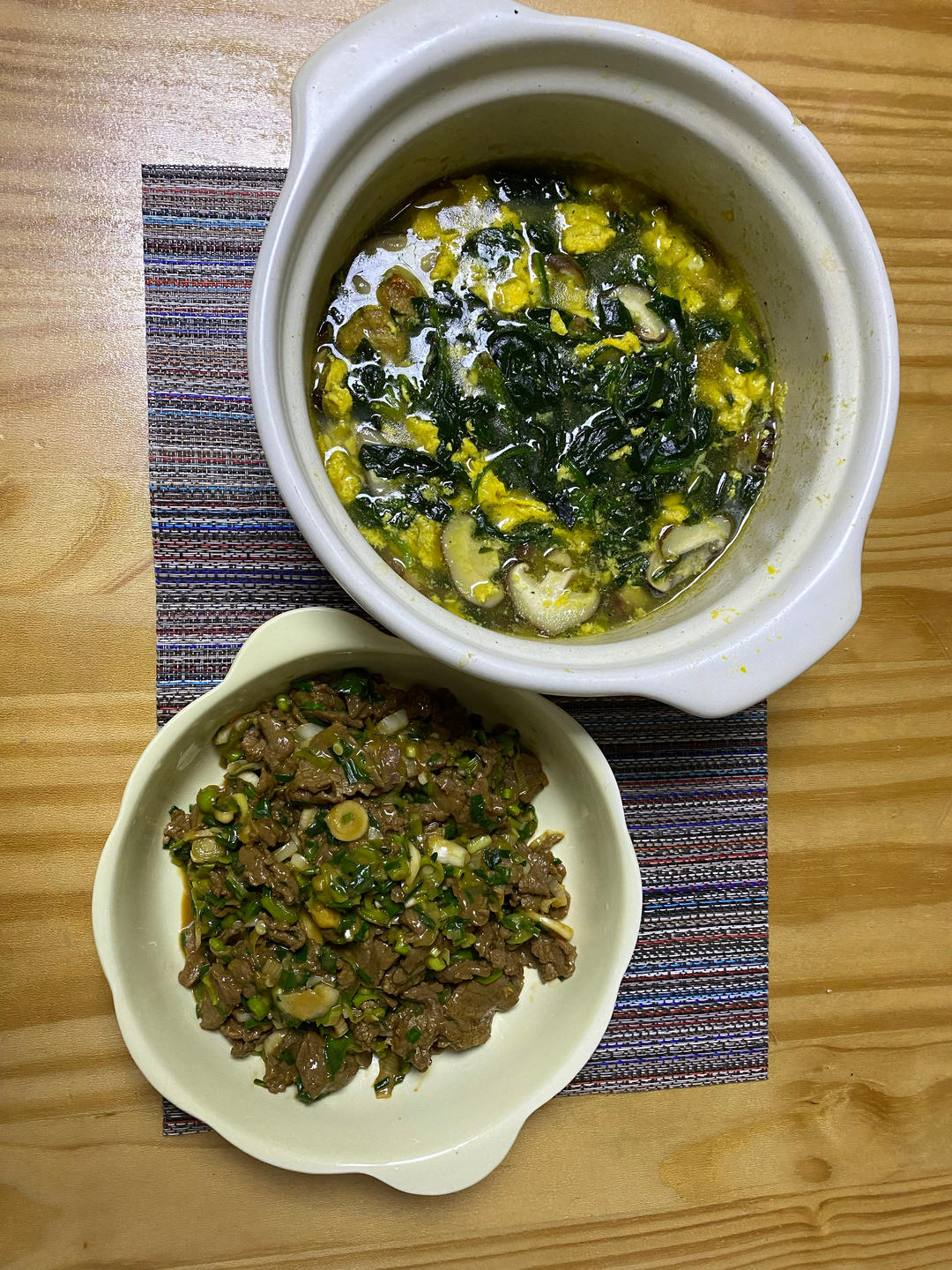 菠菜草菇煎蛋汤*不加味精鲜美鸡蛋高汤
