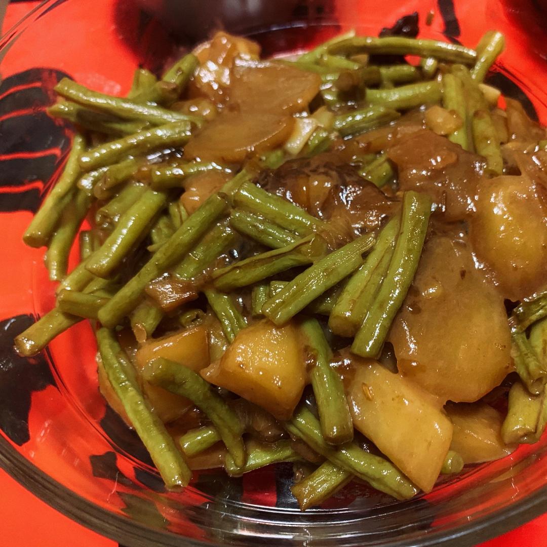 土豆炖豆角