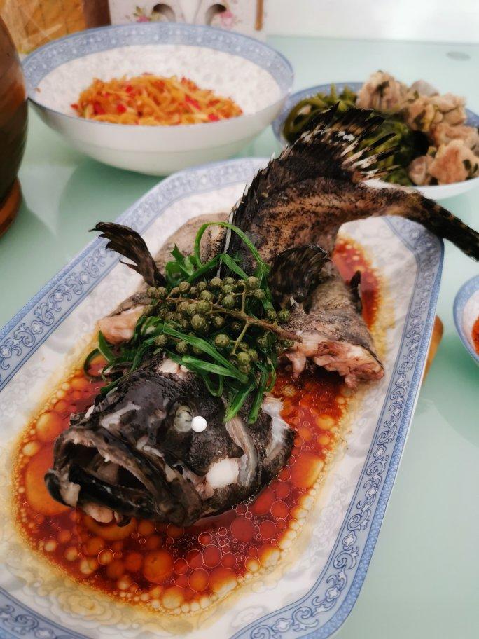 藤椒笋壳鱼(鲈鱼)